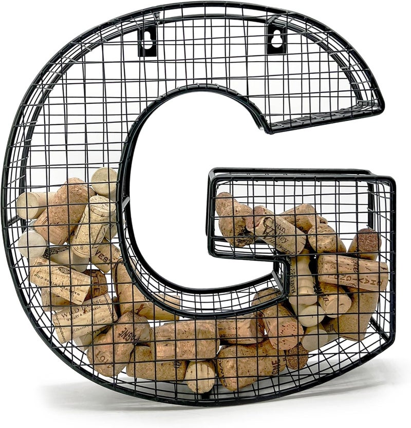 Oeno Wine Cork Holder Metal Display Collector Full Alphabet Display Letters & More (G) - Image 1